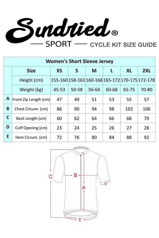 Sundried Sport Pianura Women's Green Short Sleeve Cycle Jersey Activewear