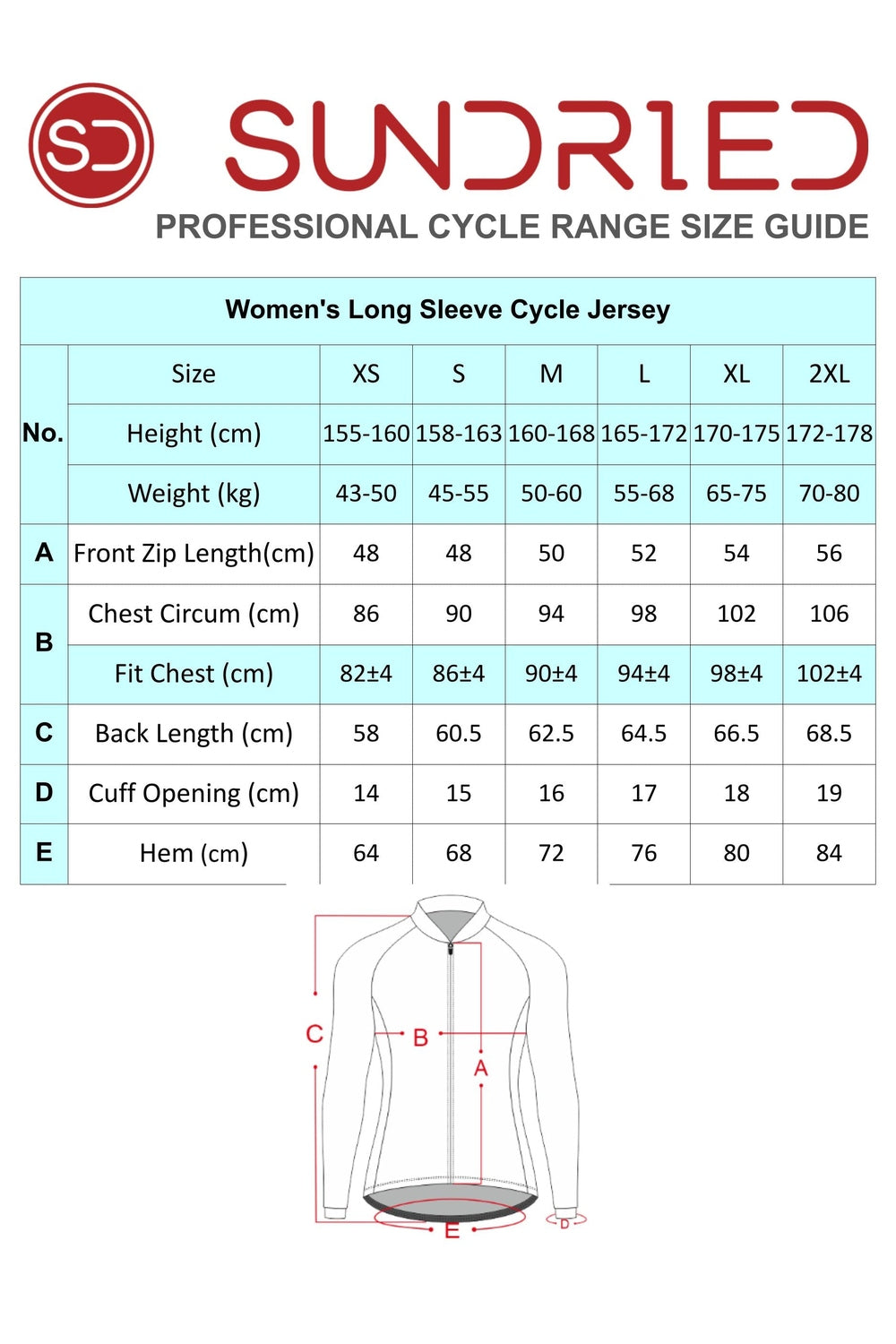 Sundried Spots and Stripes Women's Long Sleeve Cycle Jersey Long Sleeve Jersey Activewear