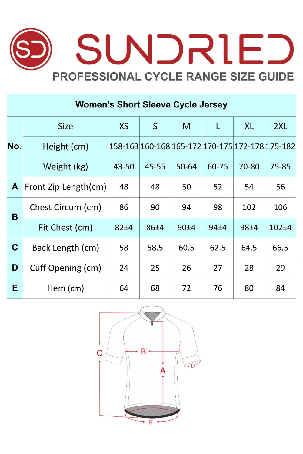 Sundried Stealth Women's Short Sleeved Cycle Training Jersey Short Sleeve Jersey Activewear