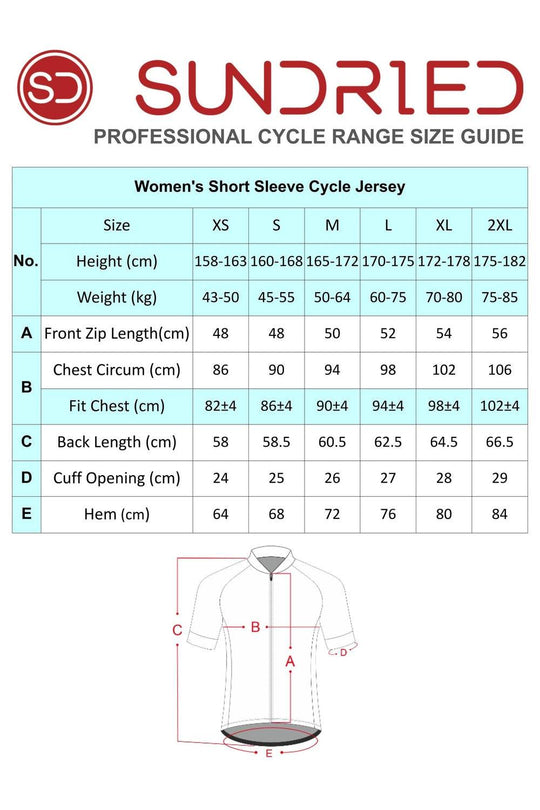 Sundried Geometric Women's Short Sleeve Training Cycle Jersey Short Sleeve Jersey Activewear