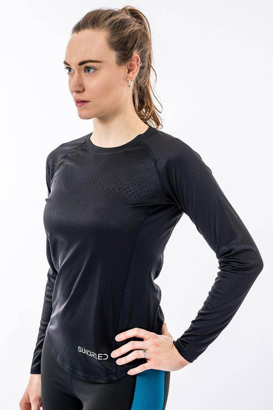 Sundried Eclipse Women's Long Sleeve Baselayer Training Top Baselayer Activewear