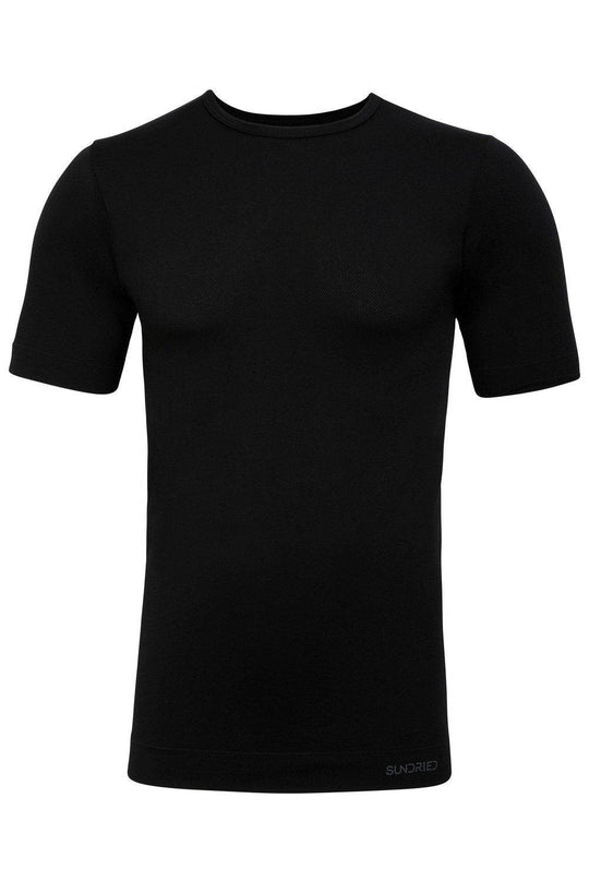 Sundried Albaron Men's Muscle Fit T-Shirt T-Shirt L Black SD0066 L Black Activewear