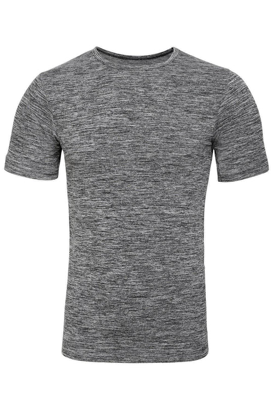 Sundried Albaron Men's Muscle Fit T-Shirt T-Shirt L Grey SD0066 L-XL Grey Activewear