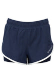 Sundried Legacy Women's Running Shorts Shorts XS Navy SD0246 XS Navy Activewear