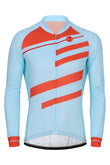 Sundried Ecrins Men's Long Sleeve Cycle Jersey Long Sleeve Jersey XS Blue SD0443 XS Blue Activewear