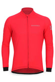 Sundried Apex Men's Long Sleeve Cycle Jersey Long Sleeve Jersey XS Red SD0445 XS Red Activewear