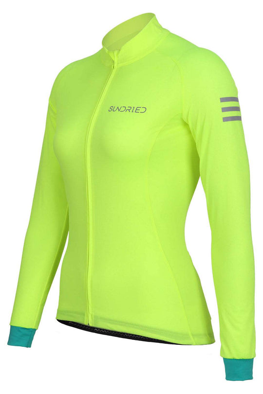 Sundried Apex Women's Long Sleeve Cycle Jersey Long Sleeve Jersey Activewear