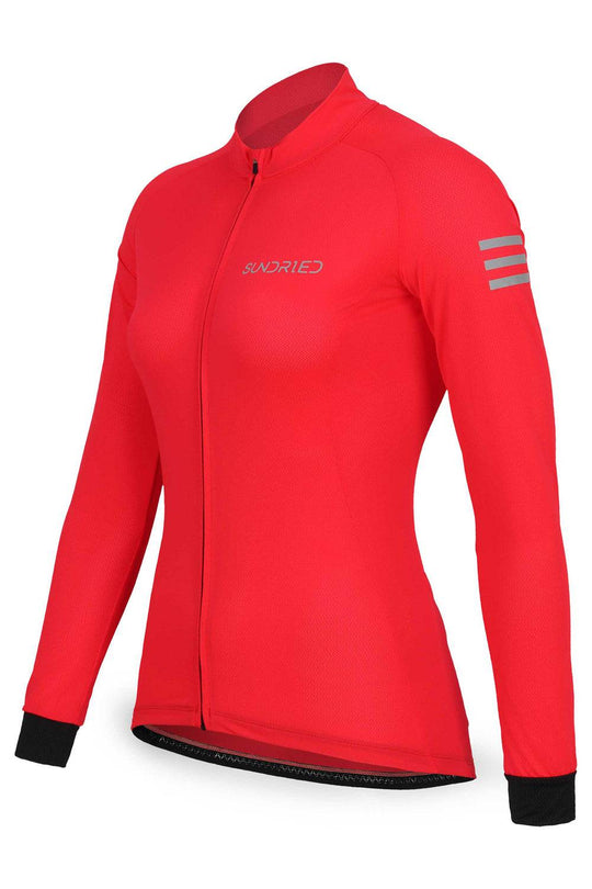 Sundried Apex Women's Long Sleeve Cycle Jersey Long Sleeve Jersey Activewear