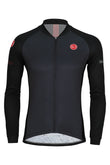 Sundried Century Men's Long Sleeve Cycle Jersey Long Sleeve Jersey XS Black SD0447 XS Black Activewear