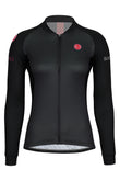 Sundried Summit Women's Long Sleeve Cycle Jersey Long Sleeve Jersey XS Black SD0448 XS Black Activewear