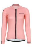 Sundried Rosa Women's Long Sleeve Cycle Jersey Long Sleeve Jersey XS Pink SD0452 XS Pink Activewear