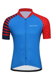 Sundried Spots and Stripes Men's Short Sleeve Cycle Jersey Short Sleeve Jersey XS Blue SD0479 XS BlueStripe Activewear