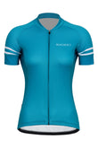 Sundried Turquoise Women's Short Sleeve Cycle Jersey Short Sleeve Jersey XS Turquoise SD0486 XS Turquoise Activewear