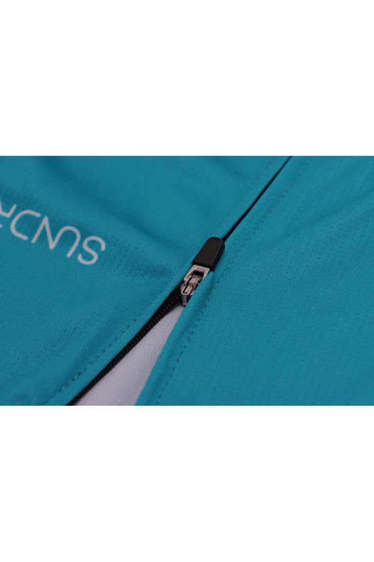 Sundried Turquoise Women's Short Sleeve Cycle Jersey Short Sleeve Jersey Activewear