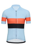 Sundried Sky Stripe Men's Short Sleeve Cycle Jersey Short Sleeve Jersey XS Blue SD0488 XS Sky Activewear