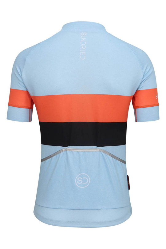 Sundried Sky Stripe Men's Short Sleeve Cycle Jersey Short Sleeve Jersey Activewear