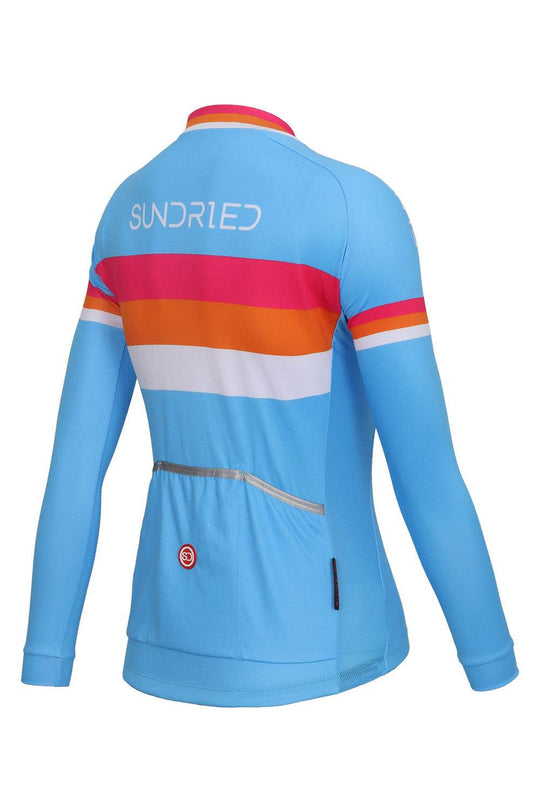 Sundried Euro Women's Long Sleeve Cycle Jersey Long Sleeve Jersey Activewear