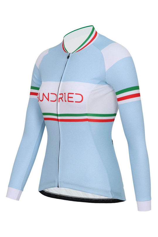 Sundried Ice Stripe Women's Long Sleeve Cycle Jersey Long Sleeve Jersey Activewear