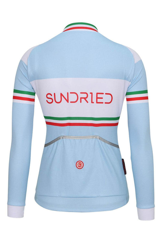 Sundried Ice Stripe Women's Long Sleeve Cycle Jersey Long Sleeve Jersey Activewear