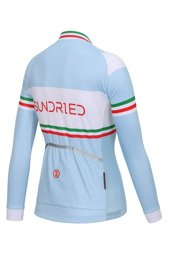 Sundried Ice Stripe Women's Long Sleeve Cycle Jersey Long Sleeve Jersey Activewear