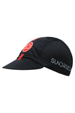 Sundried Mono Stripe Cycle Cap Black SD0437 Black Activewear