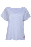 Sundried Grivola 2.0 Women's Recycled Coffee Loose Top T-Shirt XS Grey SD0003 XS Slate Activewear