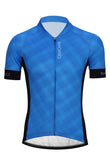 Sundried Plaid Men's Short Sleeve Training Cycle Jersey Short Sleeve Jersey S Blue SD0456 S Blue Activewear