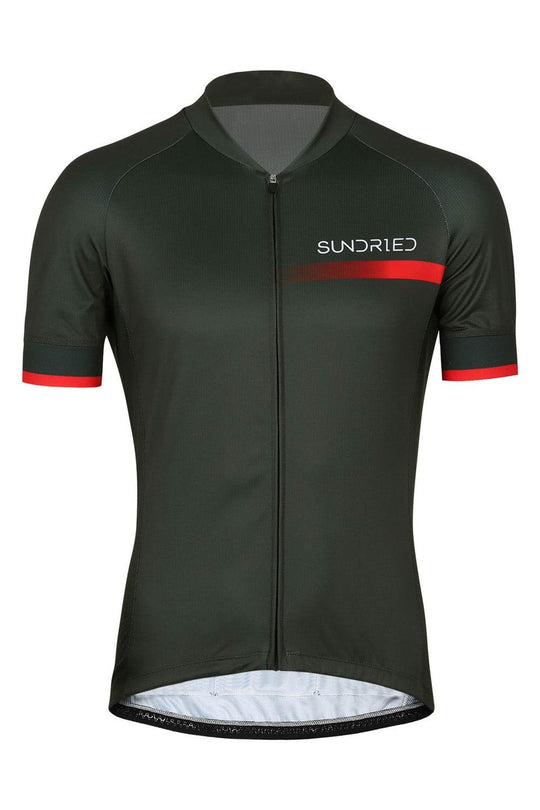 Sundried Clariden Men's Cycle Jersey Short Sleeve Jersey L Grey SD0395 L Grey Activewear