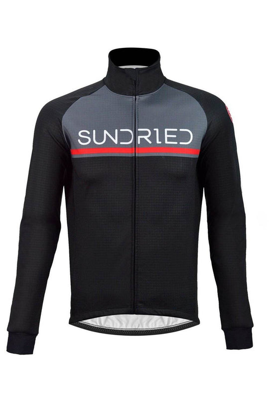 Sundried Zero Men's Thermal Cycle Jacket Cycle Jacket L Black SD0126 L Black Activewear