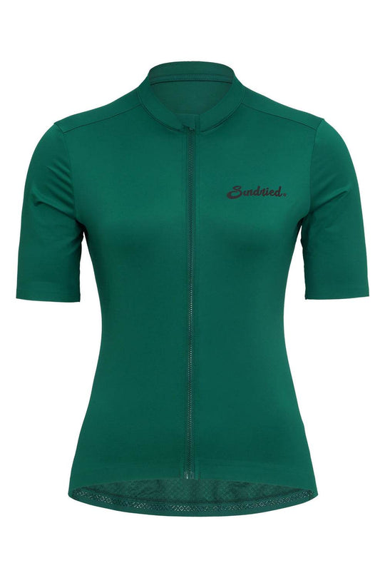 Sundried Sport Pianura Women's Green Short Sleeve Cycle Jersey Activewear