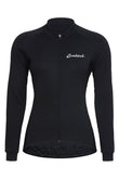 Sundried Sport Women's Black Long Sleeved Cycle Jersey Long Sleeve Jersey Activewear