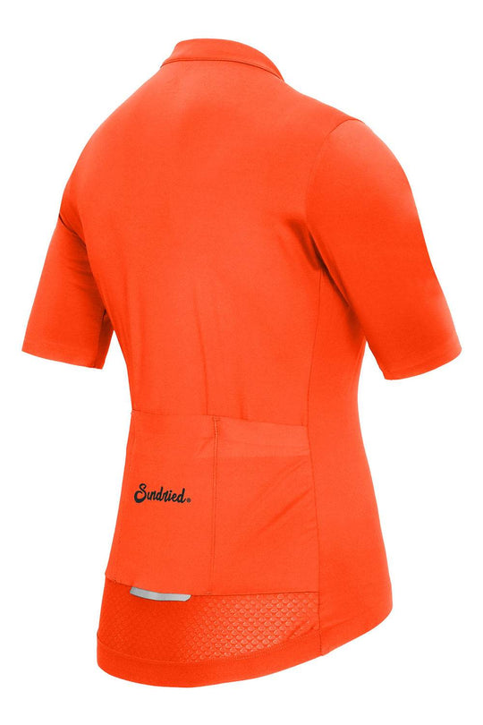 Sundried Sport Pianura Women's Orange Short Sleeve Cycle Jersey Activewear