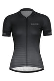 Sundried Fade Women's Short Sleeve Training Cycle Jersey Short Sleeve Jersey XS Grey SD0464 XS Grey Activewear