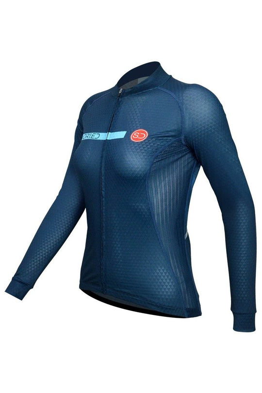 Sundried Velo Women's Long Sleeve Cycle Jersey Long Sleeve Jersey Activewear