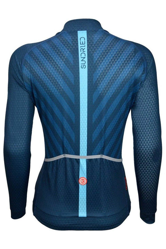 Sundried Velo Women's Long Sleeve Cycle Jersey Long Sleeve Jersey Activewear