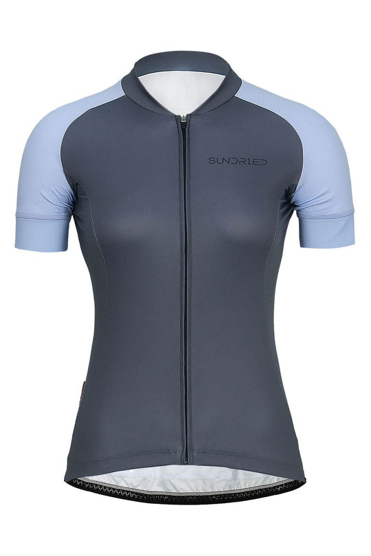 Sundried Classic Women's Short Sleeve Training Cycle Jersey Short Sleeve Jersey L Blue SD0468 L Blue Activewear