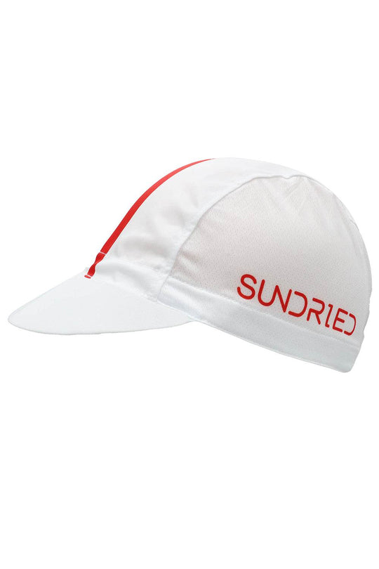 Sundried Stripe Cycle Cap White SD0435 White Activewear