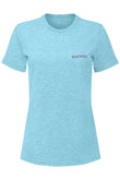 Sundried Whitney Women's Rolled Sleeve Cotton T-Shirt XS Turquoise SD0138 XS Turquoise Activewear
