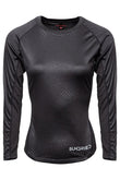 Sundried Eclipse Women's Long Sleeve Baselayer Training Top Baselayer XS Black SD0166 XS Black Activewear