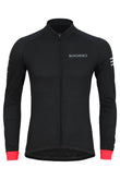 Sundried Apex Men's Long Sleeve Cycle Jersey Long Sleeve Jersey L Black SD0445 L Black Activewear