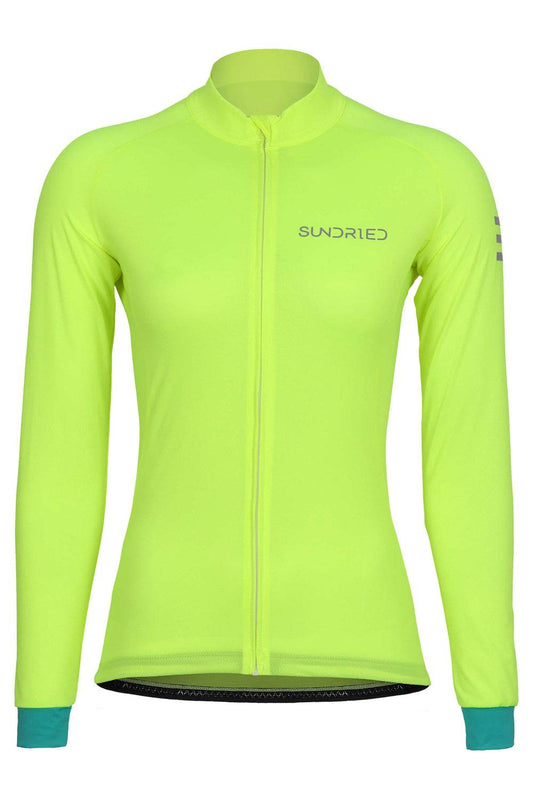 Sundried Apex Women's Long Sleeve Cycle Jersey L Green Long Sleeve Jersey by Sundried | Sundried