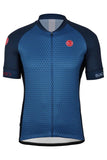 Sundried Drop Men's Short Sleeve Training Cycle Jersey Short Sleeve Jersey L Blue SD0334 L Blue Activewear