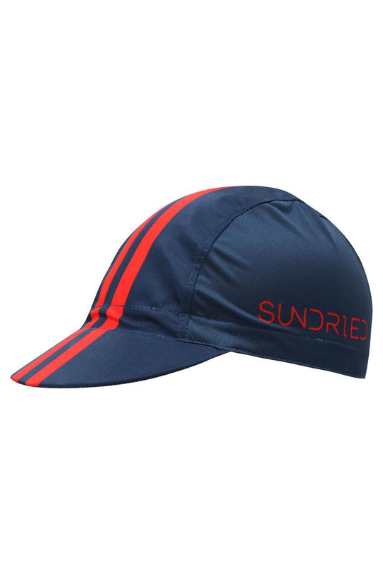 Sundried Duo Stripe Cycle Cap Navy SD0436 Navy Activewear