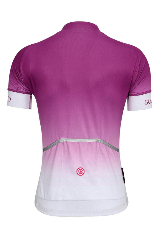 Sundried Fade Pink Women's Short Sleeve Cycle Jersey Short Sleeve Jersey Activewear