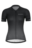 Sundried Fade Women's Short Sleeve Training Cycle Jersey Short Sleeve Jersey L Grey SD0464 L Grey Activewear