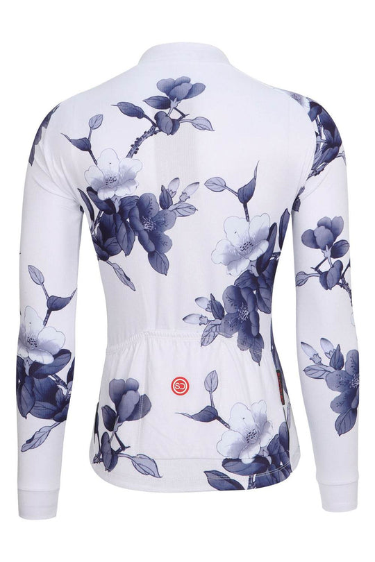 Sundried Floral Women's Long Sleeve Training Cycle Jersey Long Sleeve Jersey Activewear