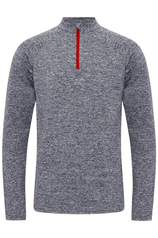 Sundried Horizon Men's Half Zip Top Sweatshirt L Grey SD0119 L Grey Activewear