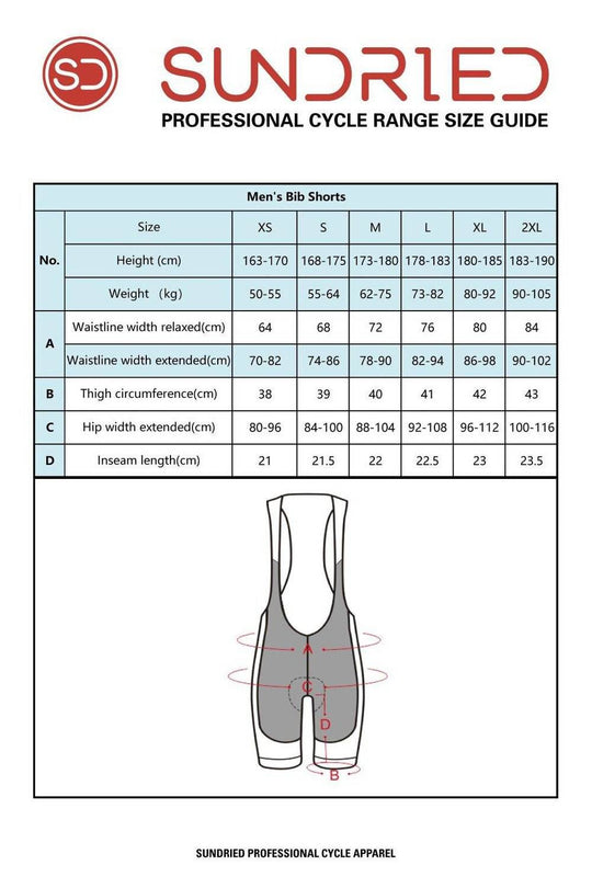 Sundried Ice Men's Bib Shorts Bib Shorts Activewear