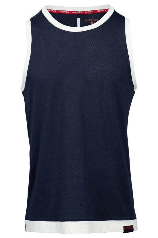 Sundried Legacy Men's Recycled Running Vest Vest L Navy SD0262 L Navy Activewear