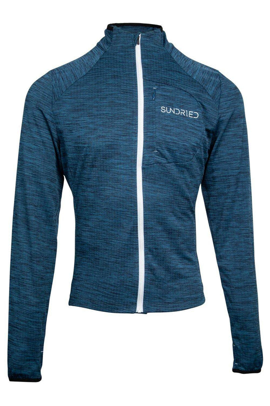 Sundried Men's Long Sleeved Bike Running Hybrid Top L Blue SD0285 L Grey Activewear